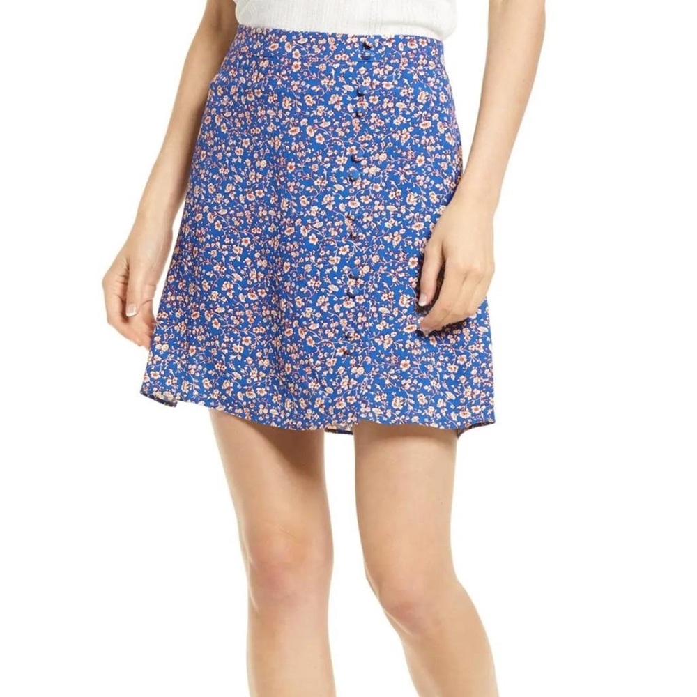 Madewell Floral Mini Skirt